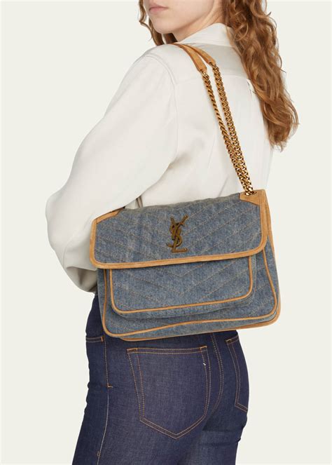 ysl denim shirt|ysl denim tote.